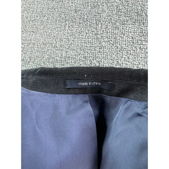 SuitSupply Suit Jacket 42 L Gray Wool Chambray Vitale Barberis Canonico Designer